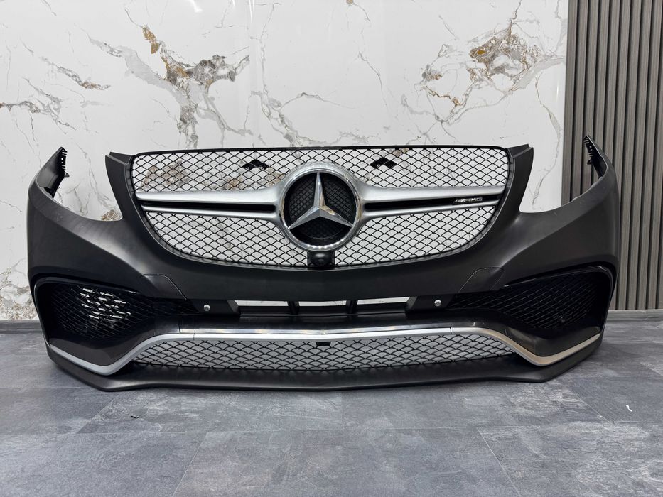 передний бампер Mercedes gle w166 amg Бемпер с решеткой мерседес гле 166 амг Арки