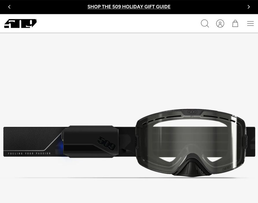 Gogle 509 Kingpin Ignite (grzana soczewka) - Black Ops (przydymione (p