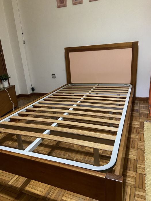 cama estrado + colchão