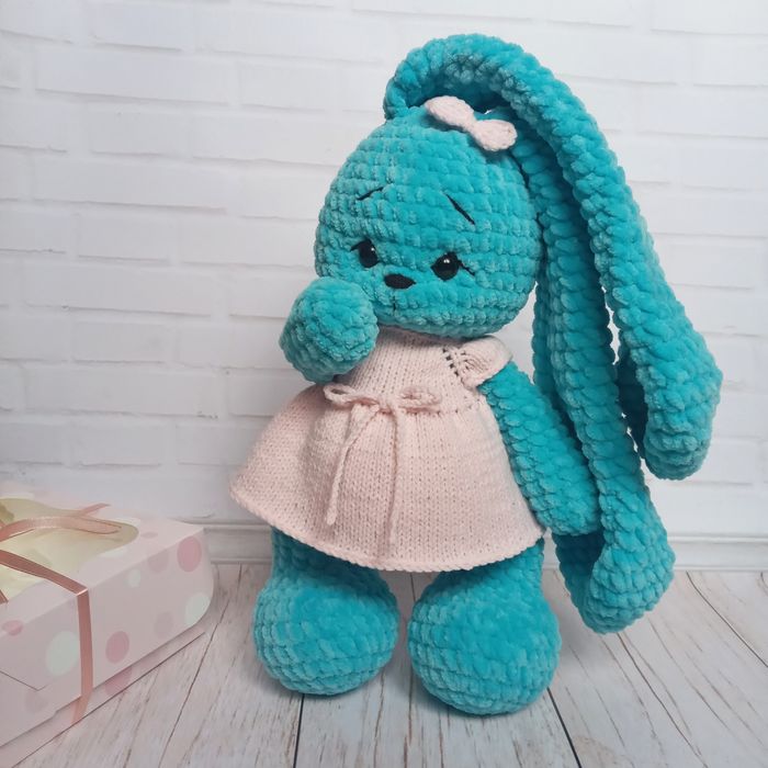 Вязаные игрушки. Ручная работа. Амигуруми, зайка, мишка, единорог