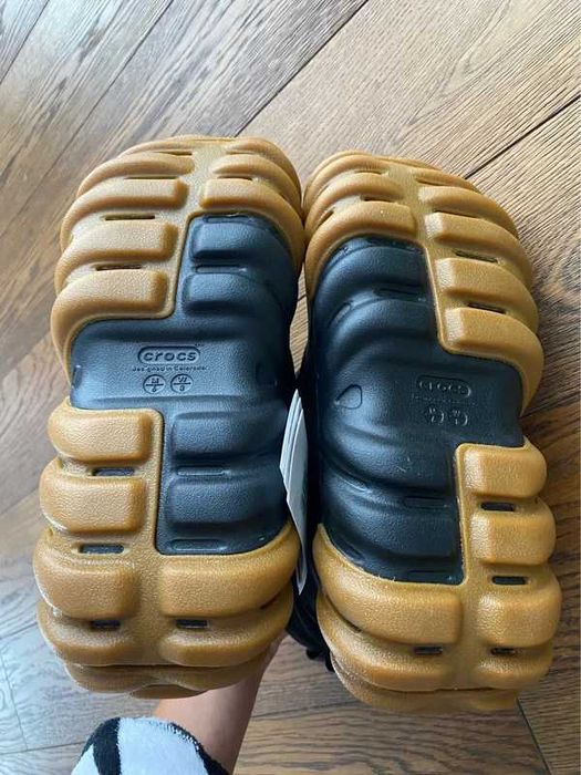 crocs echoo boot 39/40 black śniegowce termiczne zimowe buty kalosze