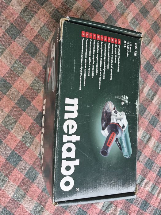 Пневмо болгарка Metabo DW 125, 125 мм, нова, Німеччина