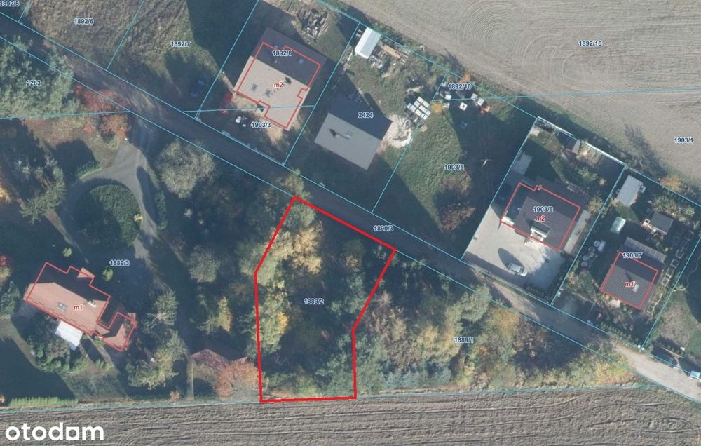 Działka budowlana w atrakcyjnej lokalizacji w Rogoźnie - 764m2