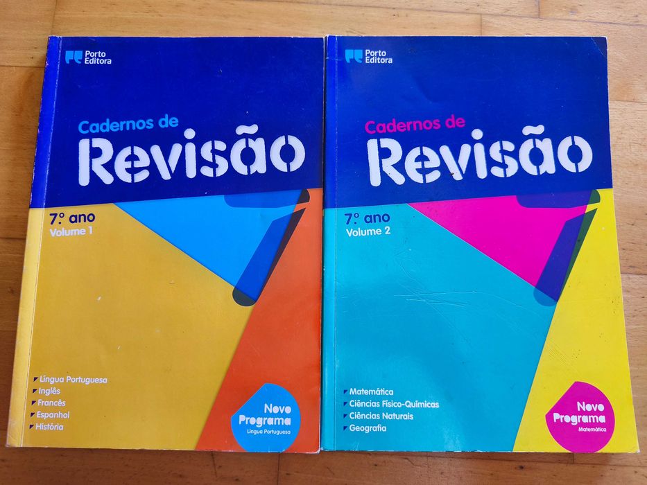 cadernos de revisão - 7ºano - volume 1 e 2