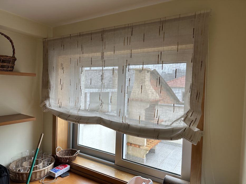 4 cortinas de cozinha e quartos menina