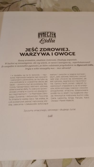 Jeść zdrowiej. Warzywa i owoce.