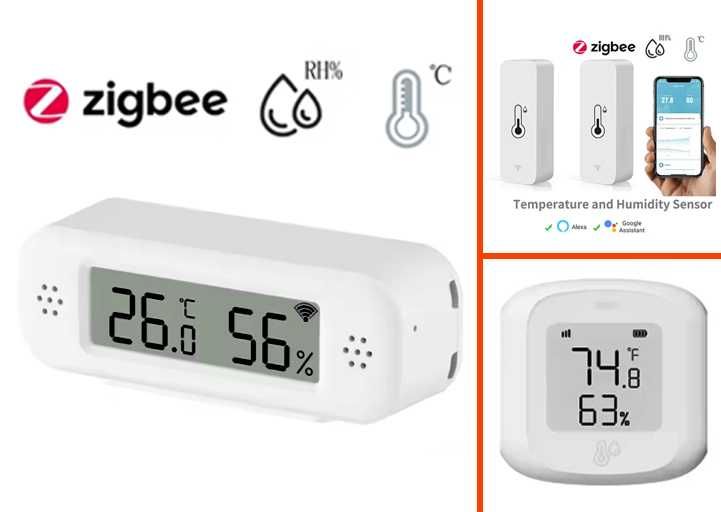 Розумний Zigbee термометр гігрометр Tuya Home Assistant