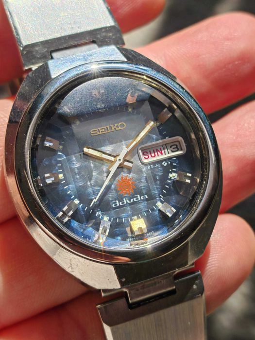 Seiko Advan 6106-7670 blue diamond dial JDM