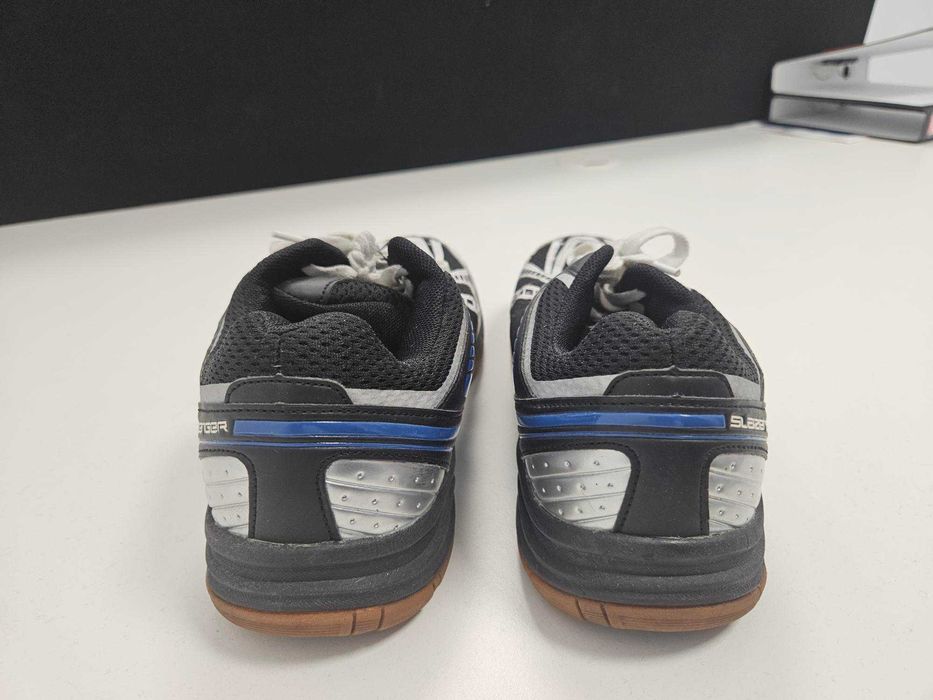 Tenis Slazenger Indoor Pretos/ Azuis tamanho 42,5
