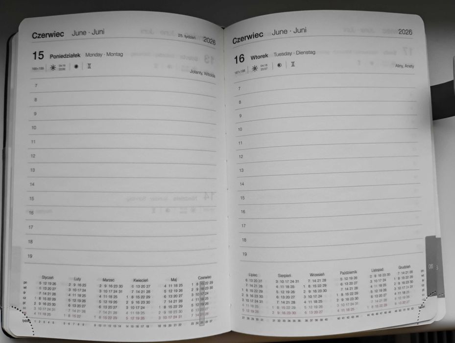 Kalendarz książkowy 2026 A5