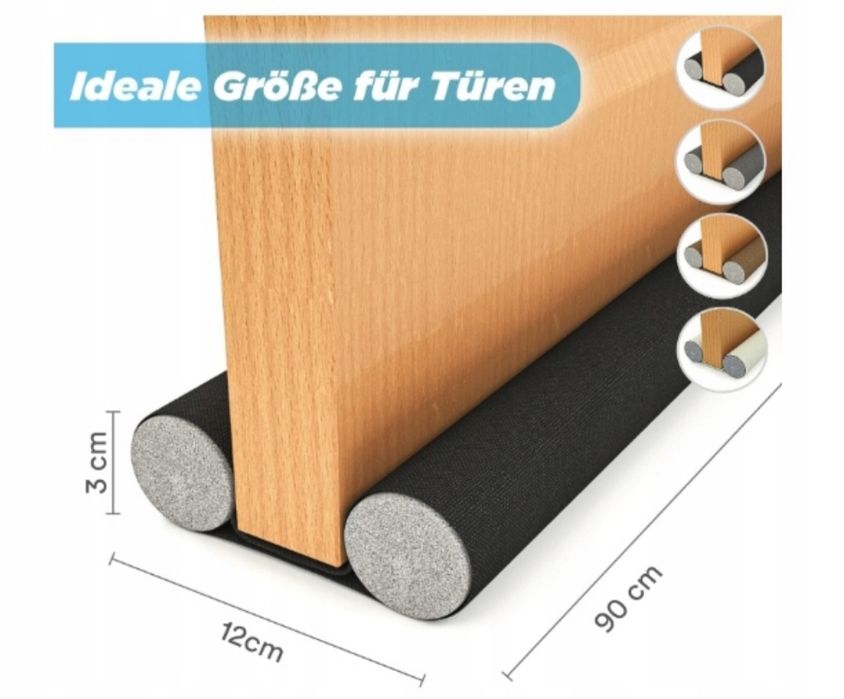 AYACO Uszczelka na Drzwi Dwustronna Izolacja Akustyczna 2szt