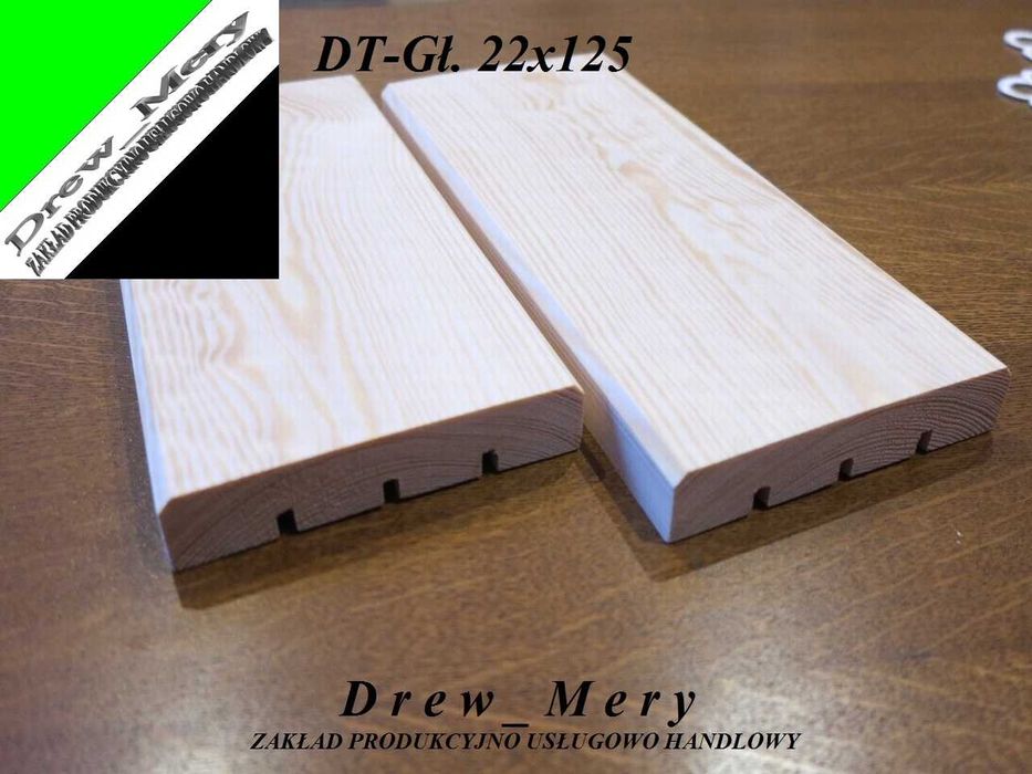 Deska Tarasowa Sosnowa Gładka Gr.22x145/ Półbal Ogrodzenie Podbitka