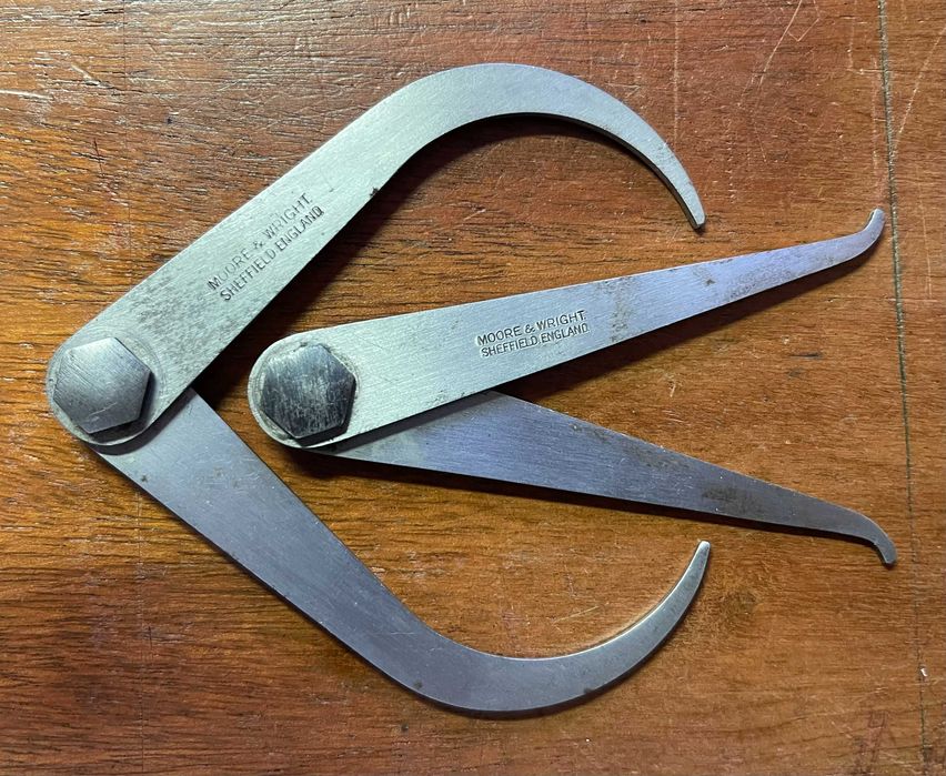 Caixa com conjunto de ferramentas de precisão Moore & Wright