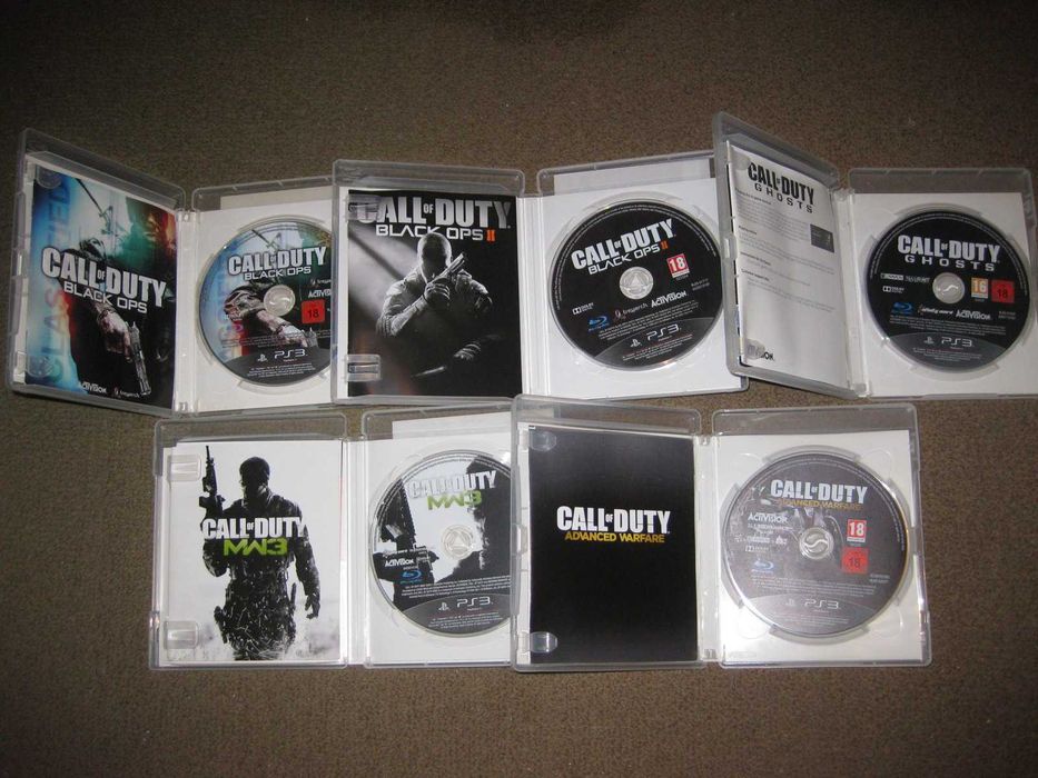 5 Jogos da Saga "Call Of Duty" para a Playstation 3/Completos!