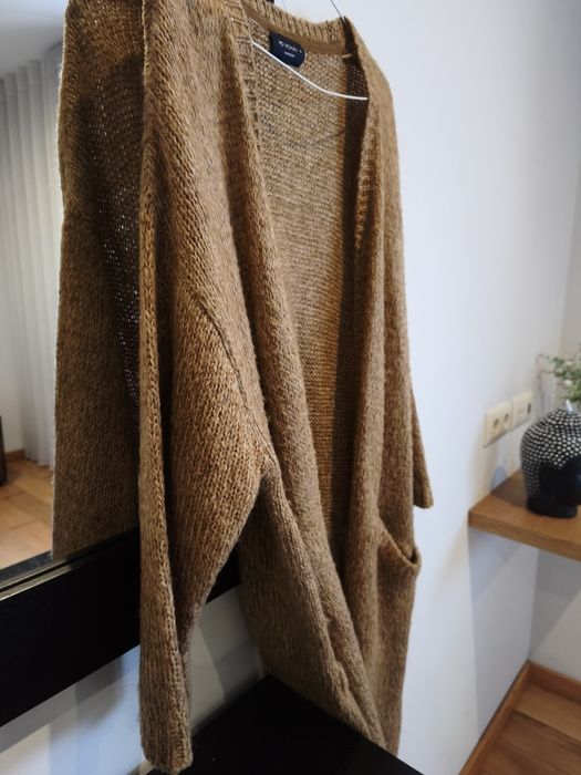 Casaco comprido de malha