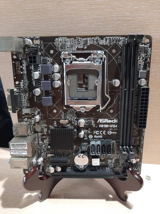 Материнські плати Asrock H81M-VG4, s1150, ddr3×2, mATX