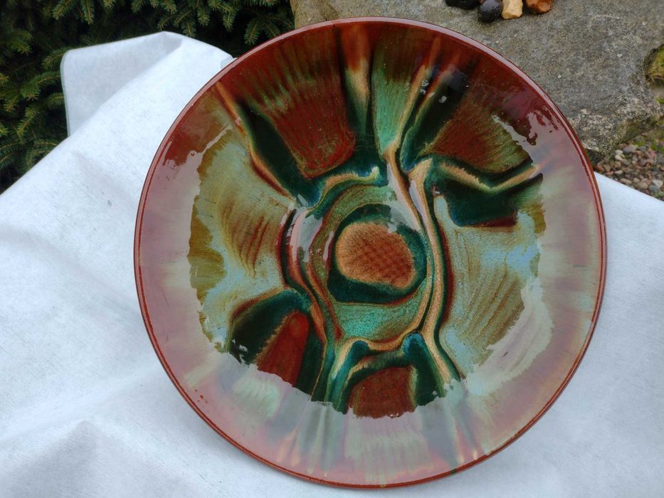 Patera Łysa Góra  duża ceramika prl