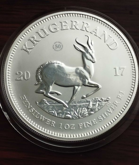 СРІБЛО. Сертифікат." 50 років Крюгеранду "Ювілейний . Лімітована. 2017