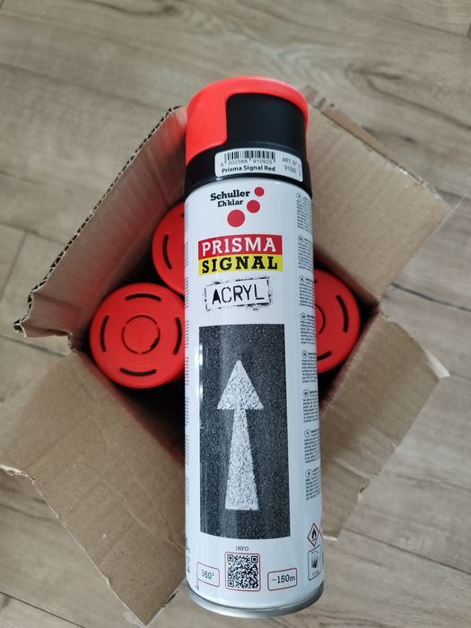 Spray budowlany Schuller Prisma,  czerwony 500 ml
