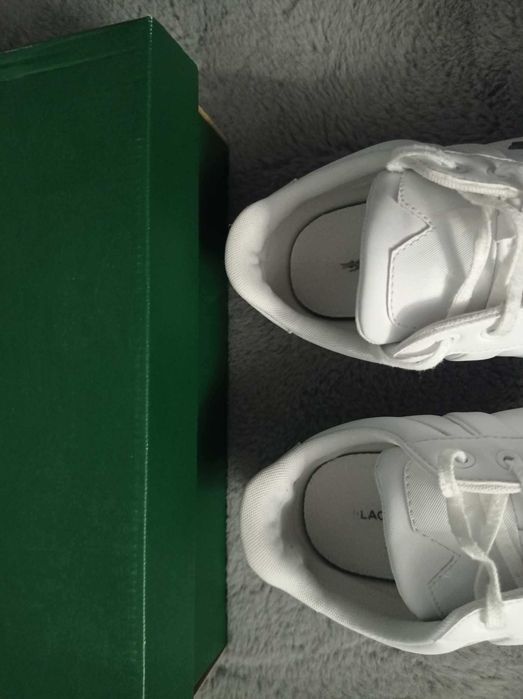 Buty Lacoste Chaymon rozmiar 43 skóra białe skórzane trampki j Nowe 28