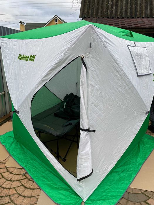 Палатка КУБ для зимової рибалки,двошарова,утеплена FR Vesta1.8х1.8х1.9