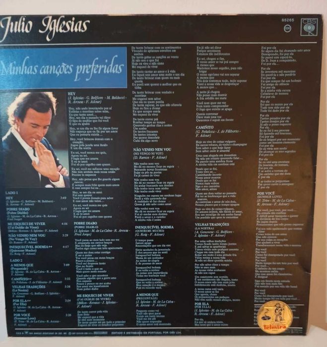 Vinil LP Julio Iglesias