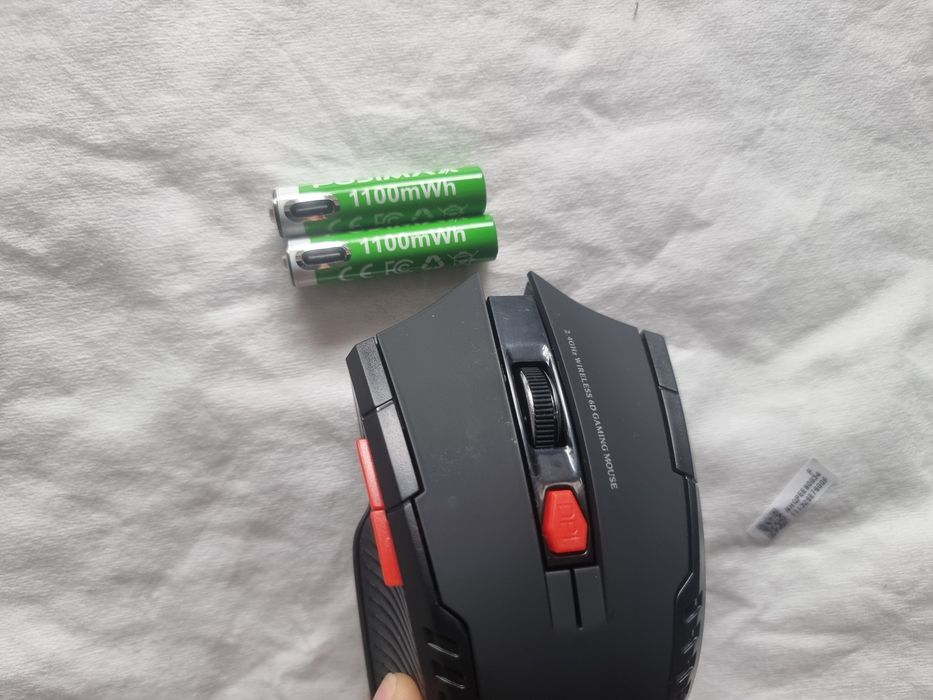 Rato sem fio com bateria recarregável