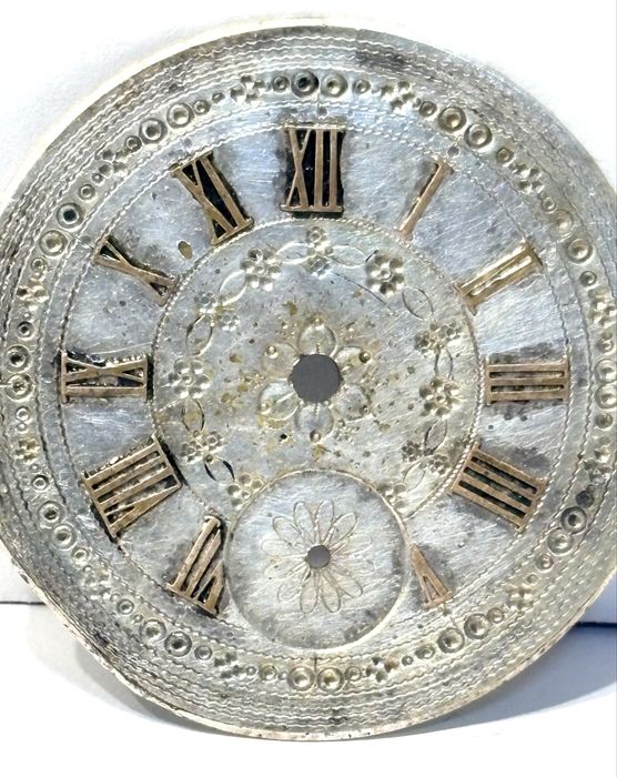 Fantástico antigo mostrador de relógio de bolso do Sec XIX