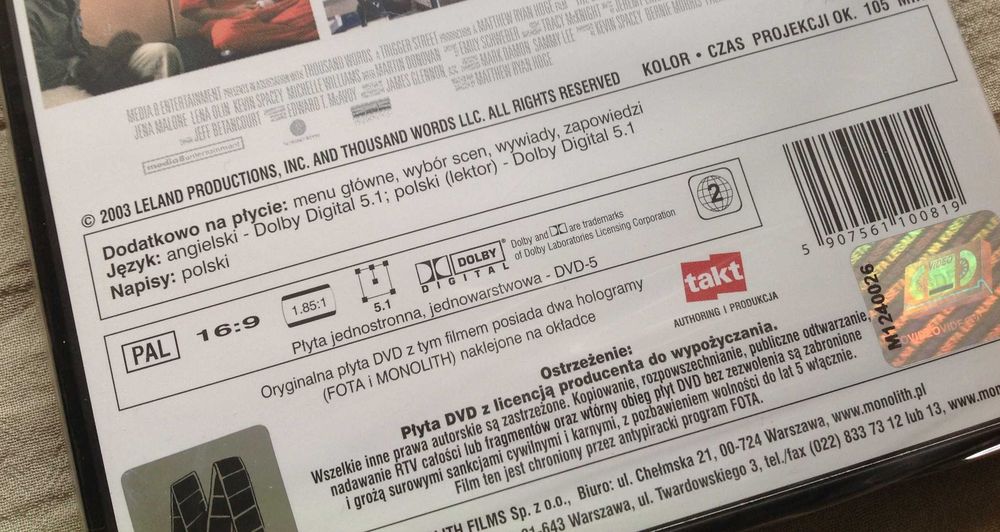 Odmienne stany moralności DVD nowe w folii