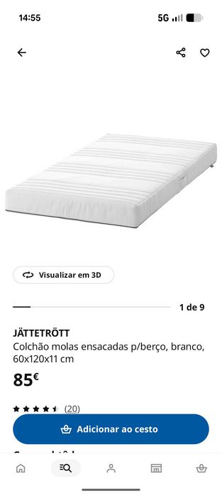 Berço Stuva + Colchão JATTETROTT