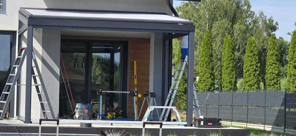 Zabudowa tarasu , ogród zimowy , pergola, , zadaszenie , ogród szklany