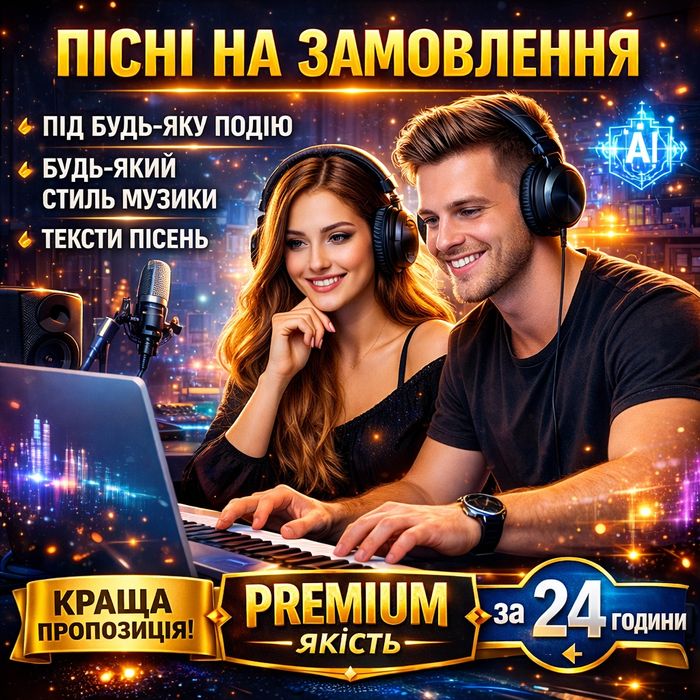 Пісня на замовлення,в подарунок, оживлення фото, відеокліп, відео