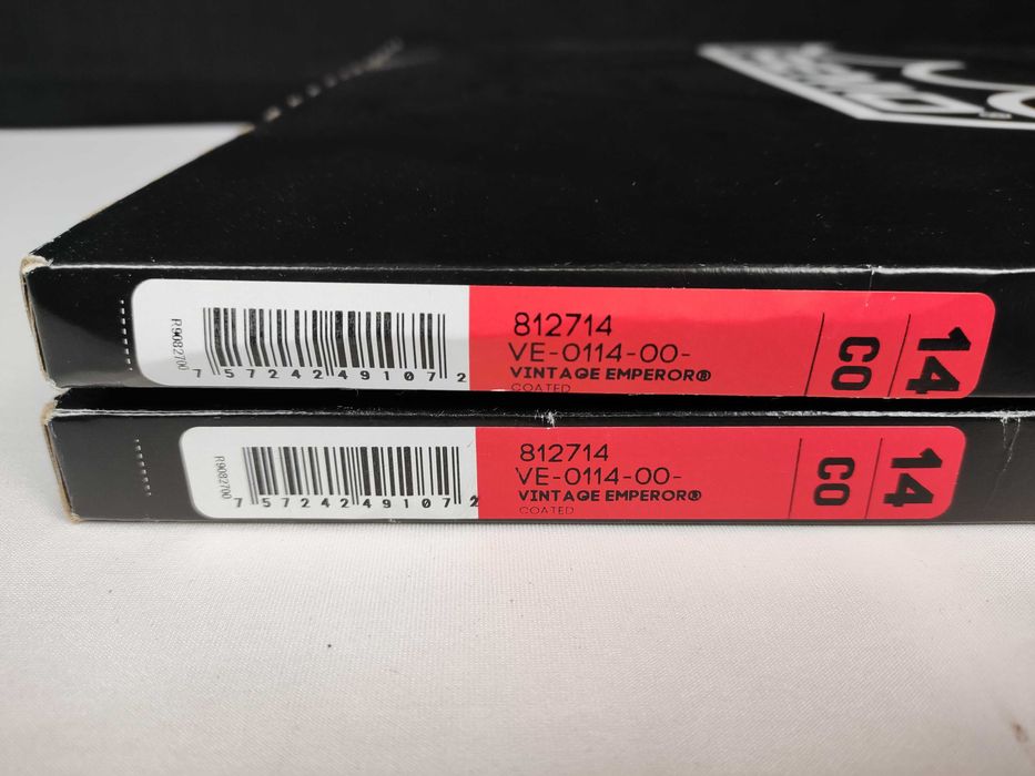 2 x Peles Remo Vintage Emperor Coated 14" NOVO