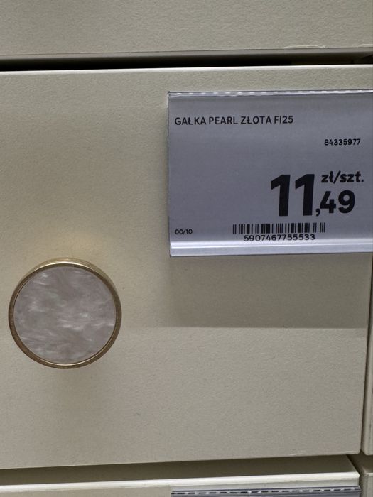 Gałki uchwyty do mebli perłowe Leroy Merlin