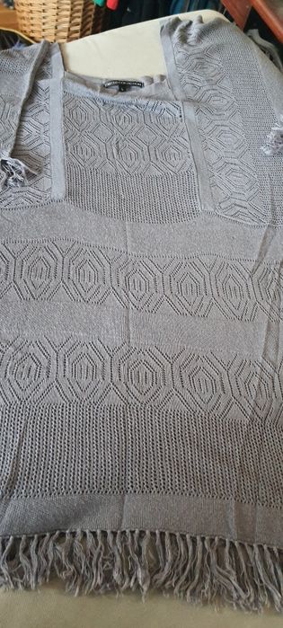 Oryginalny sweterek Marks&Spencer oversize 44/46/48. Szaroniebieski!