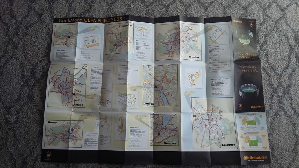 Mapa EURO 2008 UEFA Continental