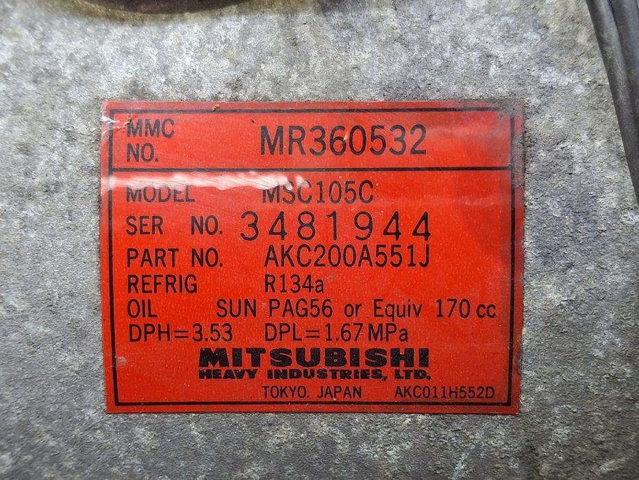 Compressor AC MITSUBISHI L 200 Pick Up (K6_T, K7_T)