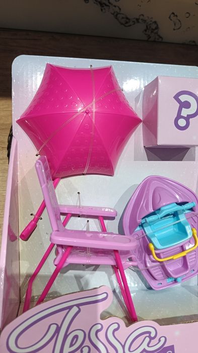 Zestaw prezent Leszek motorówka parasol słoneczny laleczka lalka