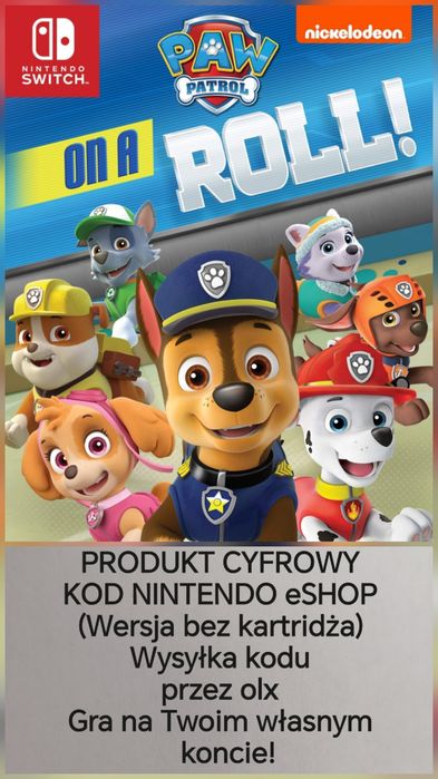Paw Patrol: On a Roll!  / psi patrol na przenośną konsolę Nintendo Switch
