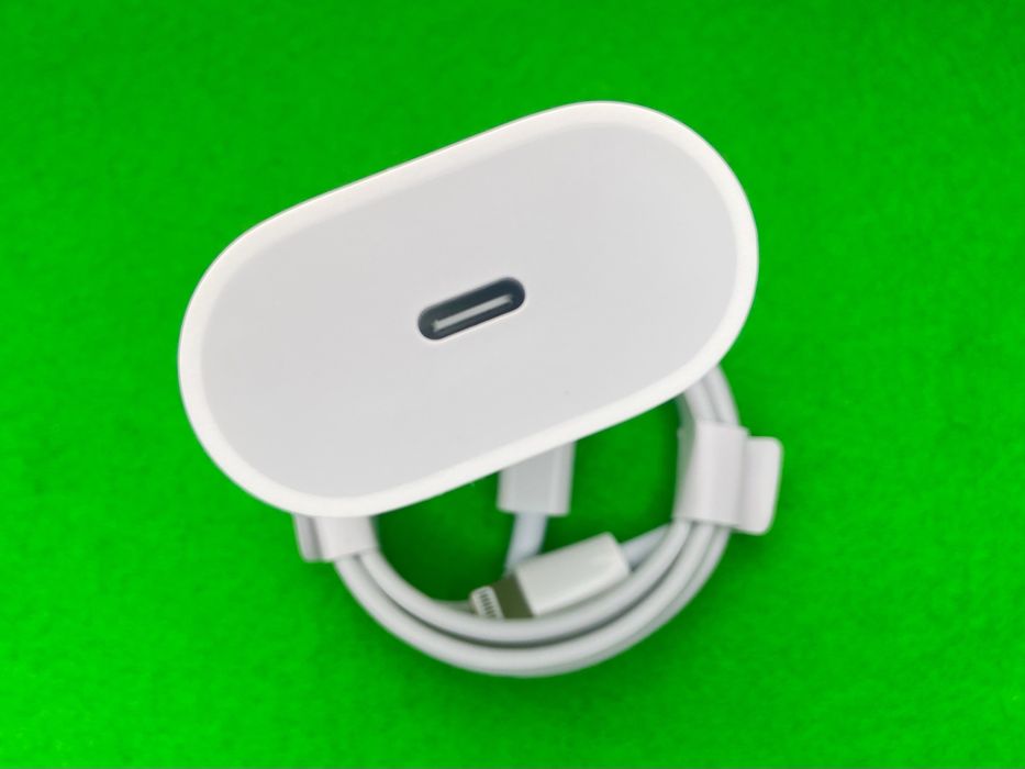 Комплект Быстрая зарядка на Айфон Блок Адаптер 20 Ватт + Провод Айфон