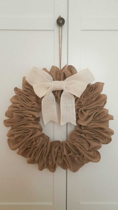 Wianek z juty. 40cm.
