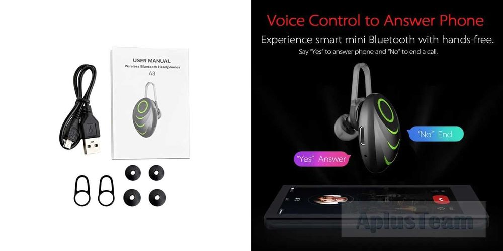 A3 - Бездротовий  HIFI Стерео Міні Bluetooth-гарнітура v4.0 - навушник
