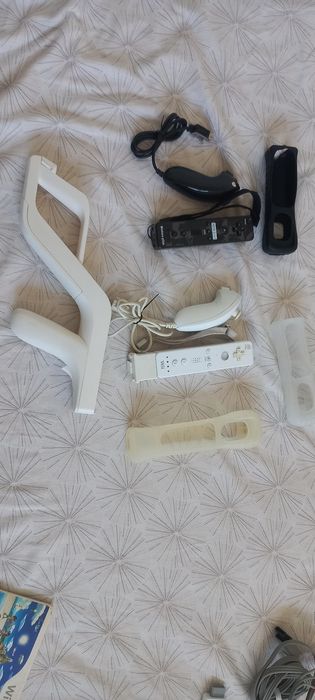 Nintendo Wii Completo + 2 Controles + Jogos Wii Sports + Pistola  + wii2hdmi