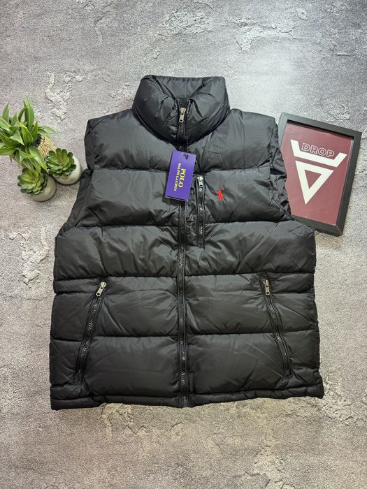 Жилетка Polo Ralph Lauren,PLR,поло ральф лаурен,лоурен, чорна на осінь,зиму, чоловіча