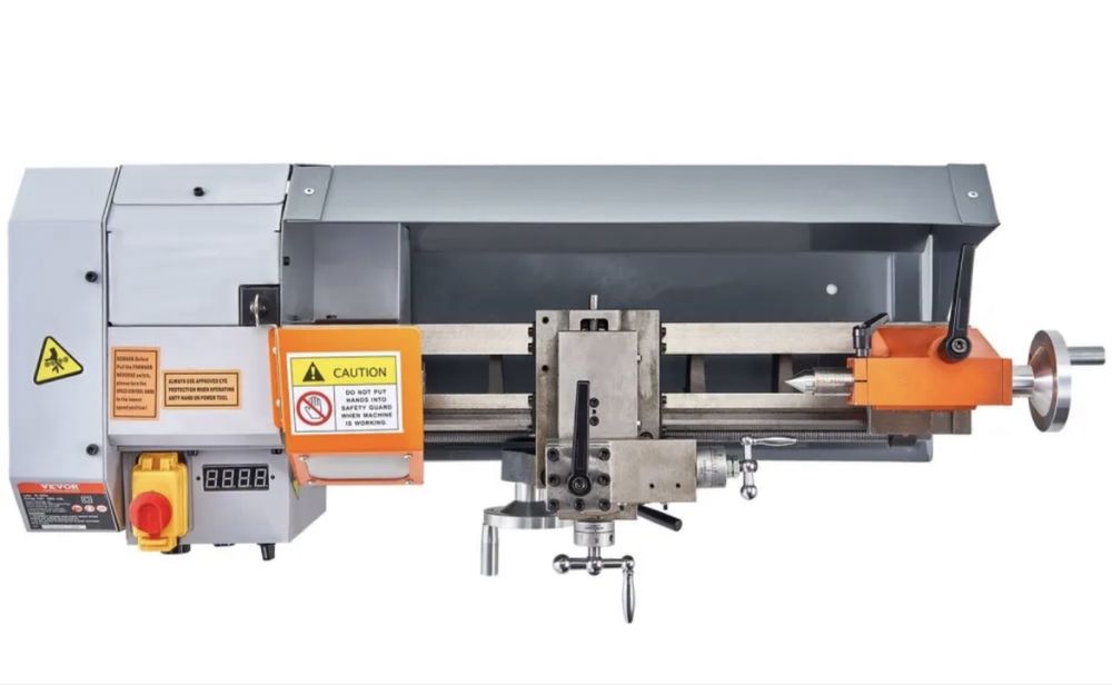 Nowa tokarka Vevor 500W metalowa skrzynia biegow.