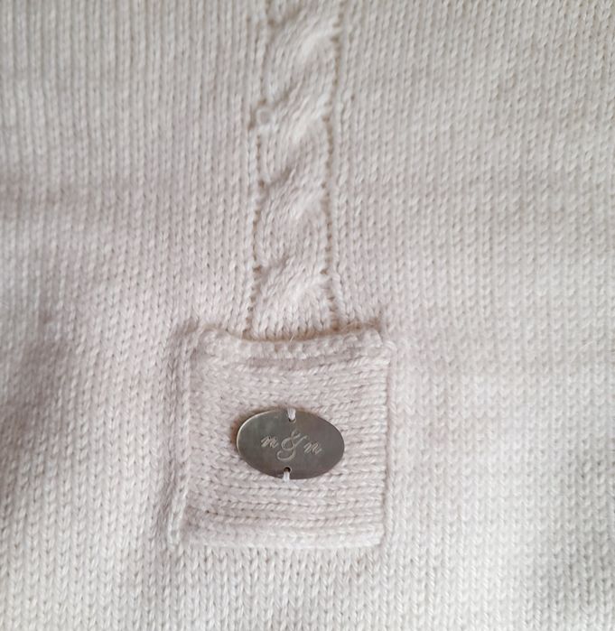 Camisola Neck & Neck, em lã e alpaca. Tamanho 0 a 3 meses