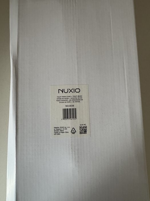Stojak na papier toaletowy i szczotkę WC BALVO – czarny, NOWY