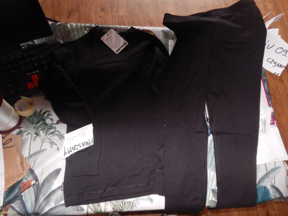 Wyprzedaż->Dziecięca bielizna termoaktywna Meteor 140-146 cm czarny