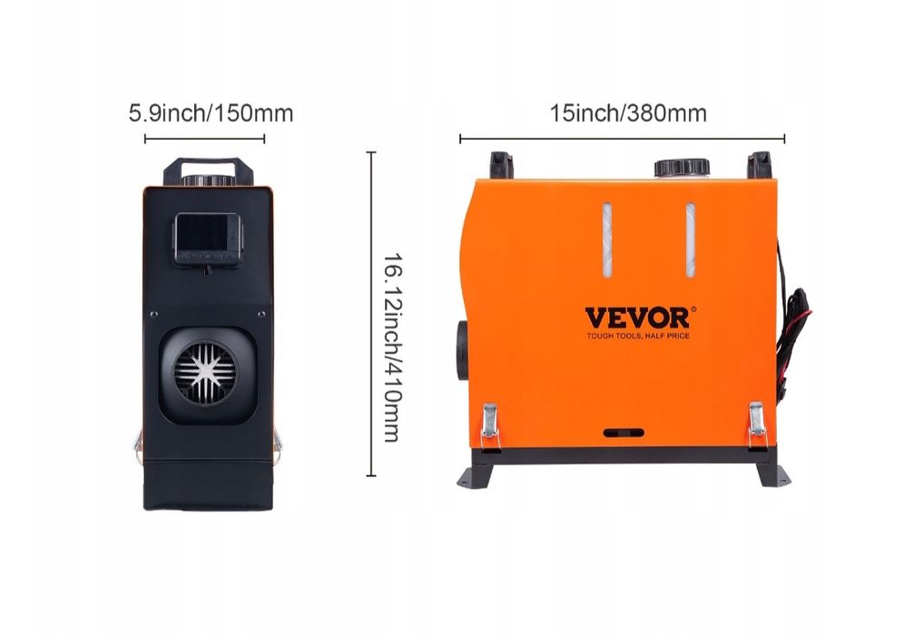 Автономка /WEBASTO/ Потужний дизеньний обігрівач VEVOR 12V/5KW Вебасто ...
