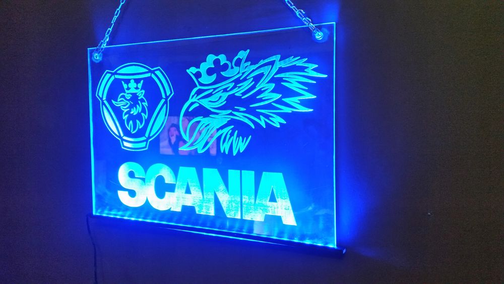 tablica szyld półka neon świetlny led 3d tir